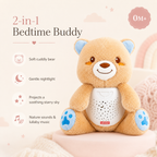 Winfun Starry Lights Bear – 2-in-1 Night Light & Sleep Soother