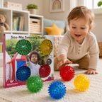 Edushape See-Me Sensory Balls – Set of 4 (6M+)