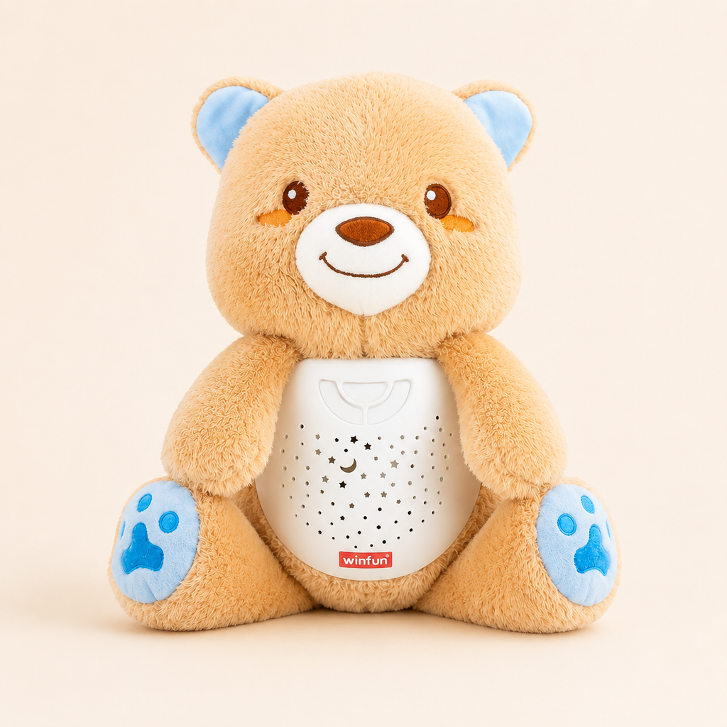Winfun Starry Lights Bear – 2-in-1 Night Light & Sleep Soother