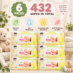 Telepoint Family Baby Wipes – 72 Wipes × 6 Pack