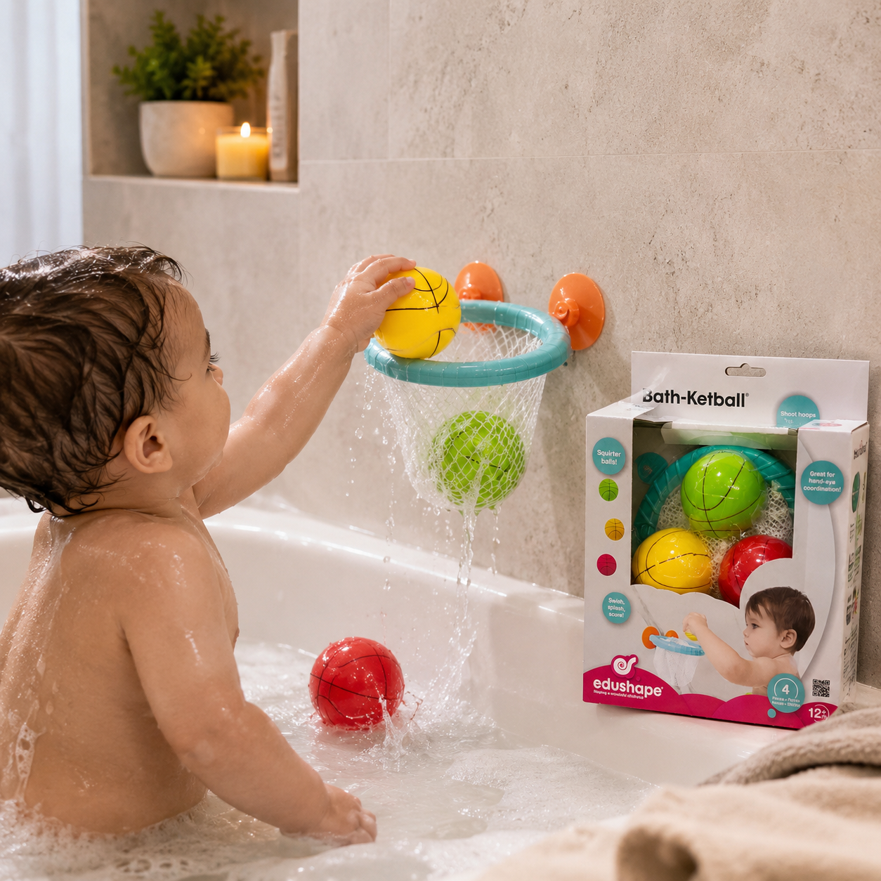 Edushape Bath-Ketball Bath Basketball Set