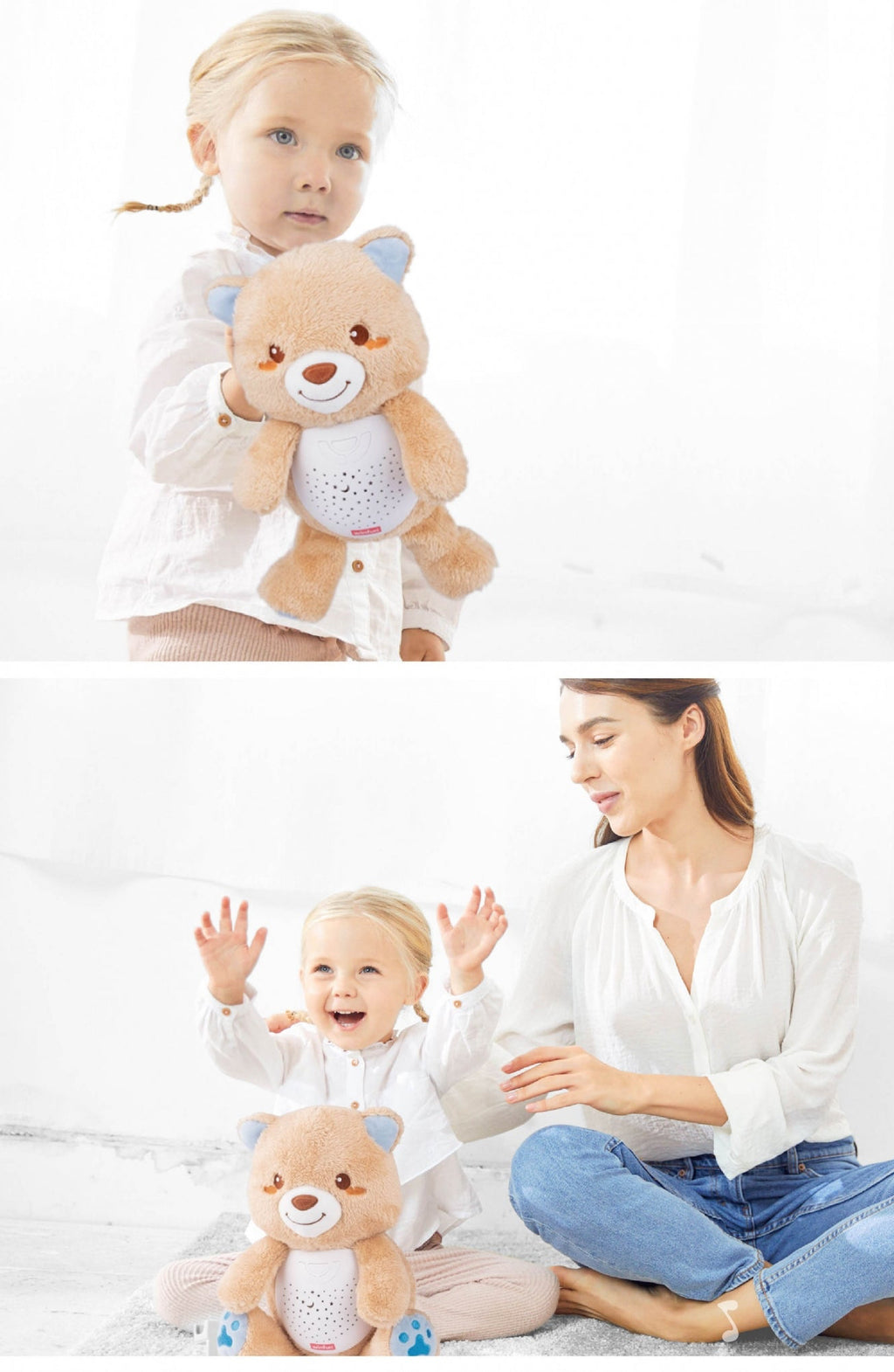 Winfun Starry Lights Bear – 2-in-1 Night Light & Sleep Soother