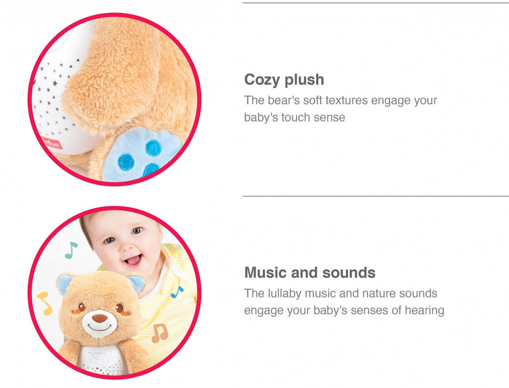 Winfun Starry Lights Bear – 2-in-1 Night Light & Sleep Soother