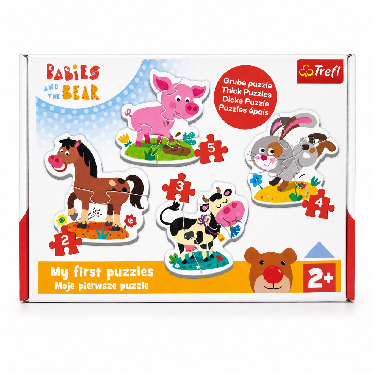 Trefl My First Learn Puzzles – Farm Friends (2+)