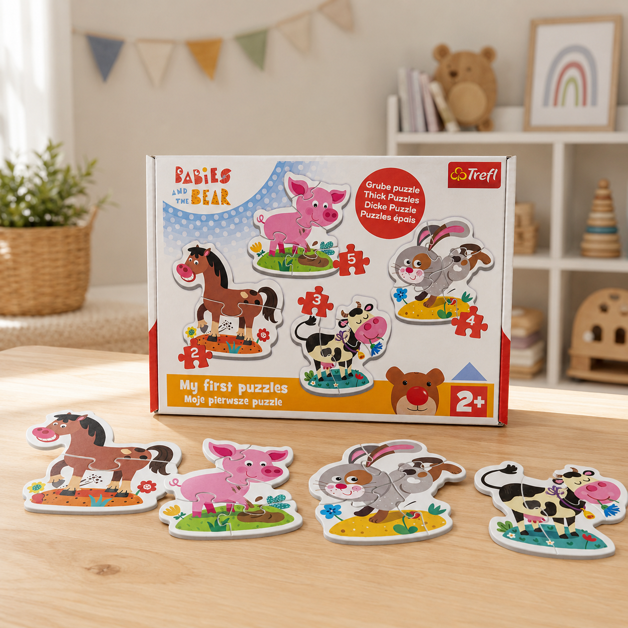 Trefl My First Learn Puzzles – Farm Friends (2+)