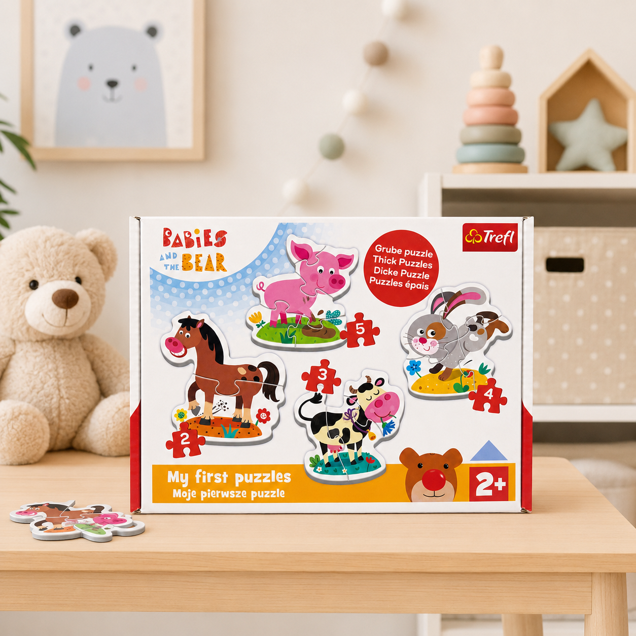 Trefl My First Learn Puzzles – Farm Friends (2+)