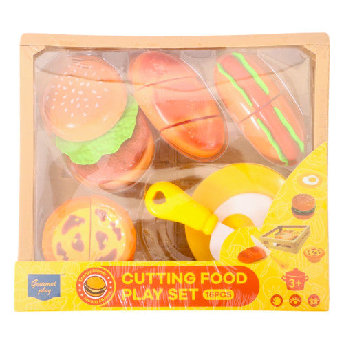 Little Chef Cutting Food Play Set – 16 Piece