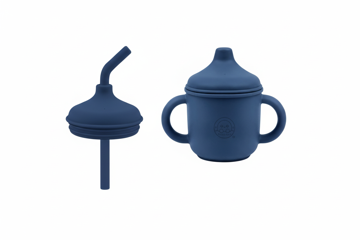 Bubble Nest EasySip Training Cup with Bubble Nest SoftFlow Straw Lid