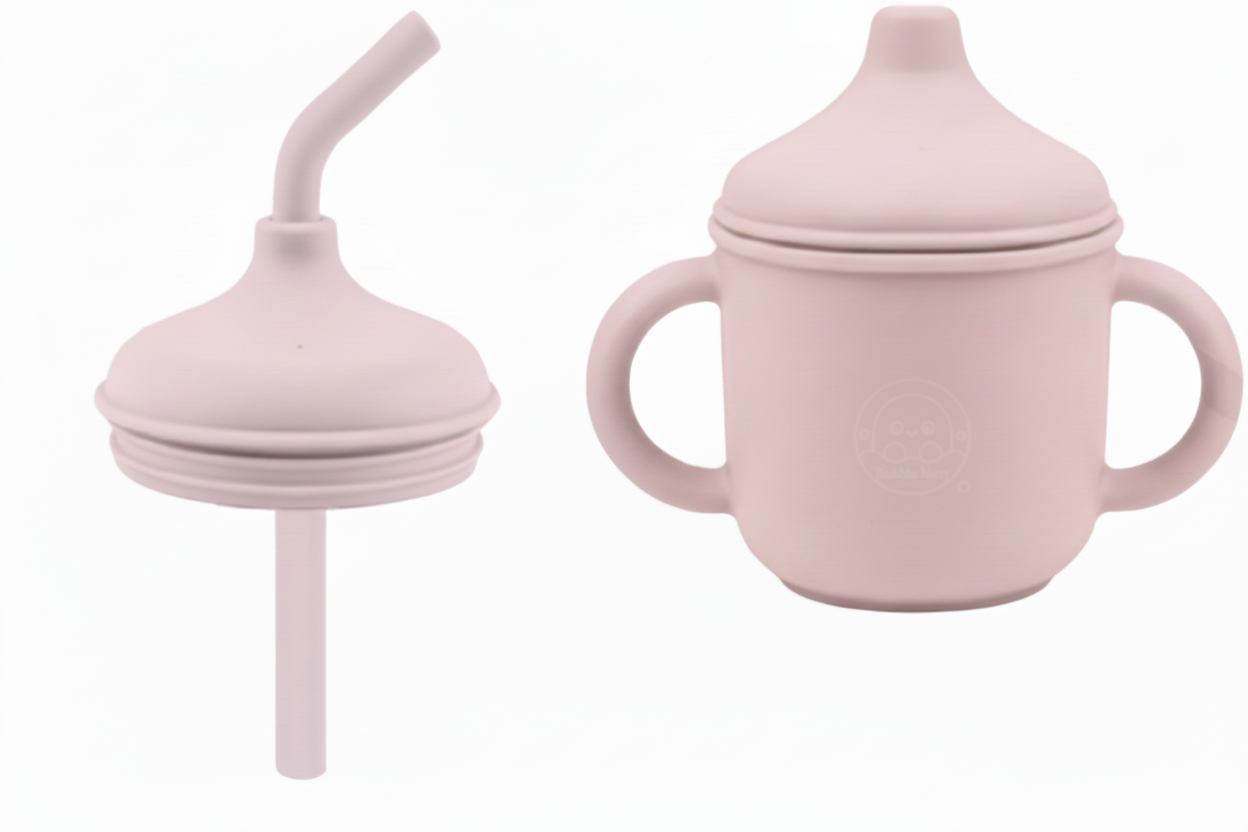 Bubble Nest EasySip Training Cup with Bubble Nest SoftFlow Straw Lid