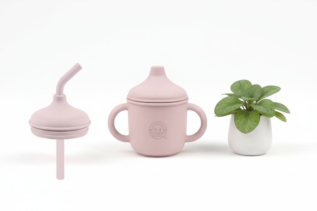 Bubble Nest EasySip Training Cup with Bubble Nest SoftFlow Straw Lid