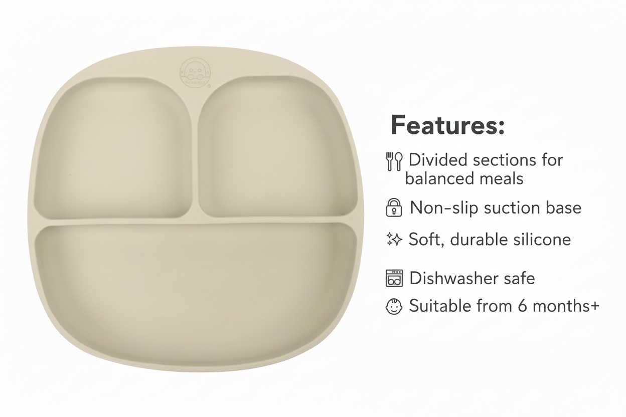 Bubble Nest CalmPlate Divided Plate