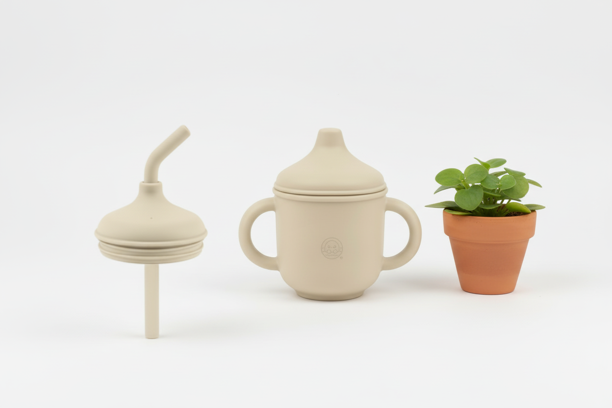 Bubble Nest EasySip Training Cup with Bubble Nest SoftFlow Straw Lid