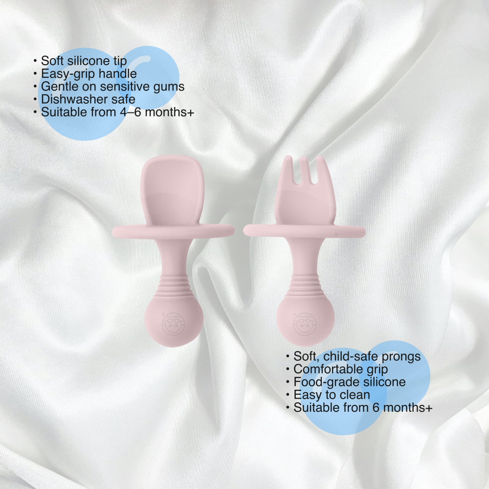 Bubble Nest SoftStart Spoon and ToddlerGrip Fork Set