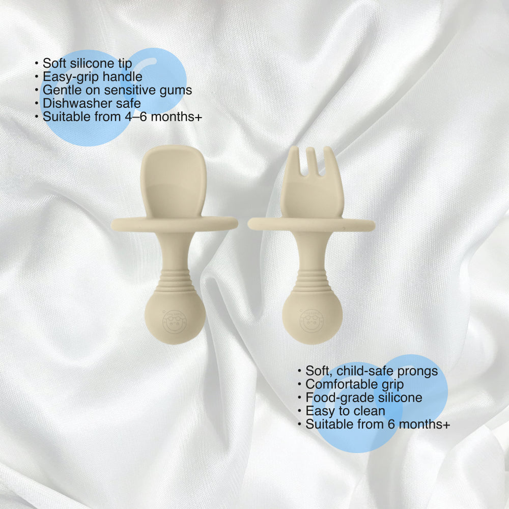 Bubble Nest SoftStart Spoon and ToddlerGrip Fork Set